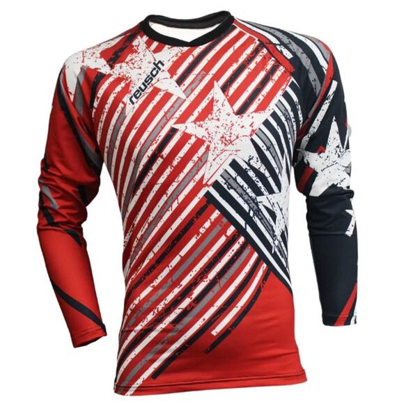 Reusch Men's Red Patriot II PROfit Long Sleeve GK Jersey Size XL - Picture 1 of 6
